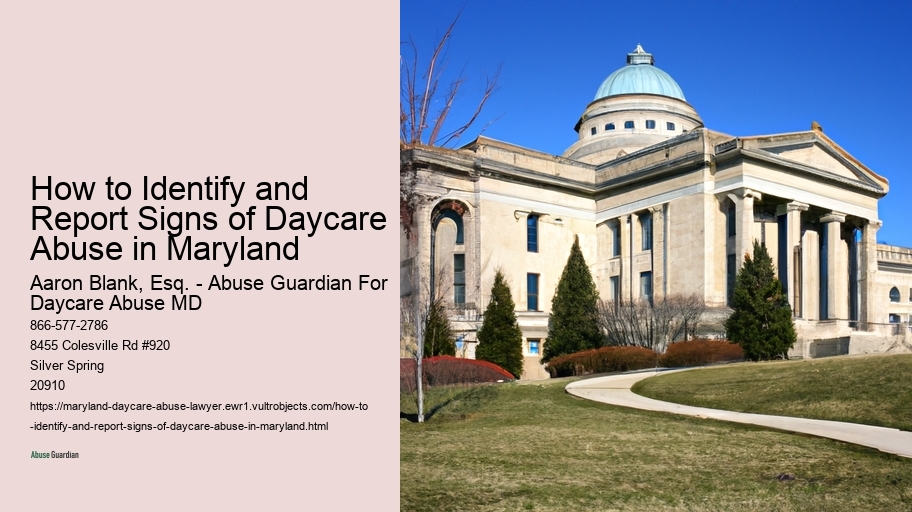 How to Identify and Report Signs of Daycare Abuse in Maryland 